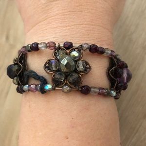 Bedizen Vintage-Inspired Beaded Flex Bracelet